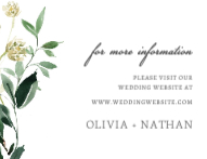 Green and Ivory RSVP Back